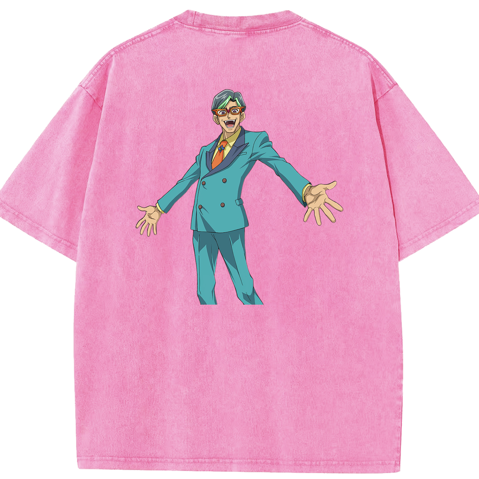 （画像用） 遊☆戯☆王 Yu-Gi-Oh! 綿100% ヴィンテージ風 半袖Tシャツ（背面プリント）
